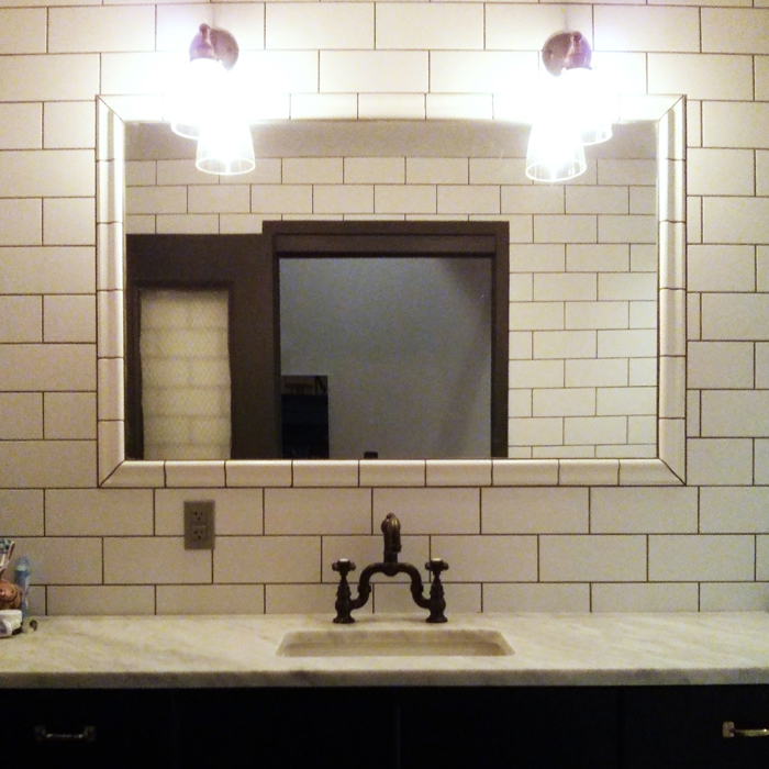 Five Creative Ways To Use Black And White Tile Art Deco Styled Bathroom Created With White Subway Tile