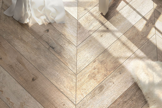 Revival 8 X 48 Sepia Chevron Porcelain Tile Storka Revival In Color Sepia